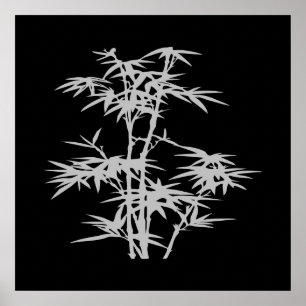 Pôster Bambu estilo Zen Asian