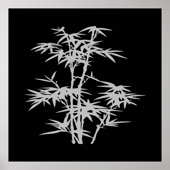 Pôster Bambu estilo Zen Asian (Frente)