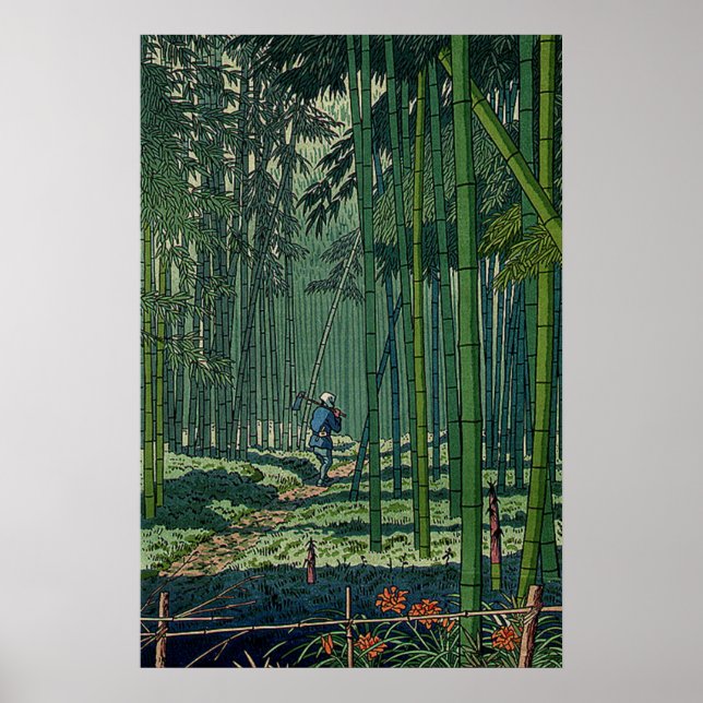 Poster Bambu Grove de Saga Fujishima Takeji (Frente)