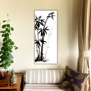 Pôster Bambu Preto - Tinta