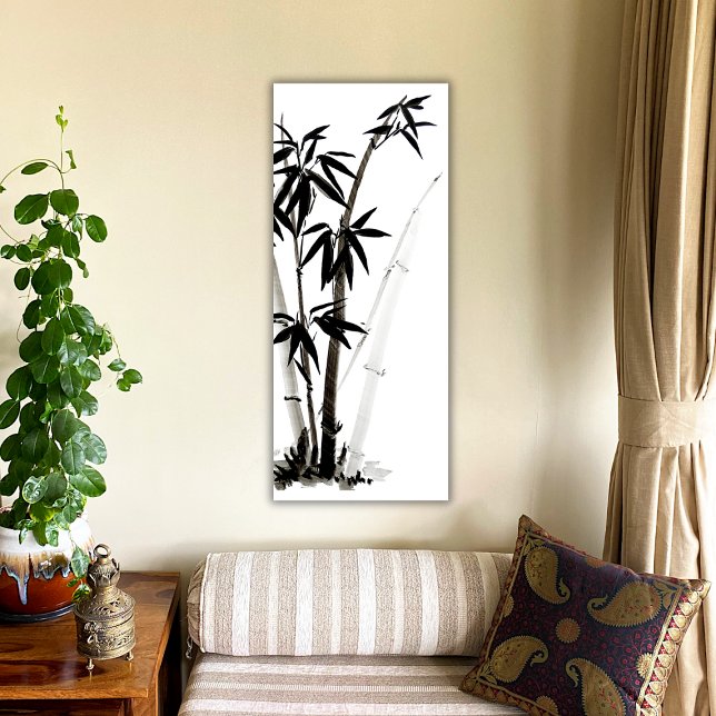 Pôster Bambu Preto - Tinta (Criador carregado)
