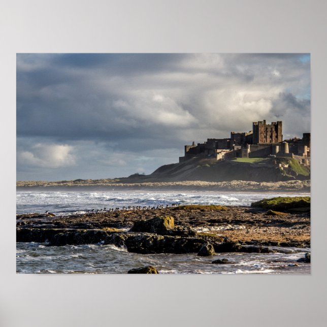Poster Bamburgh Castle Poster/Impressão (Frente)