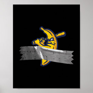 Poster Banana Duct Fita Fruta Engraçado Memória de Arte M