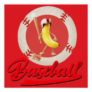 Pôster Banana Slugger Camiseta Engraçada Gráfica Personal