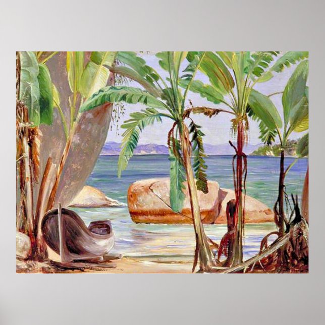 Poster Bananas e Rochas em Paqueta, Brasil, (Frente)