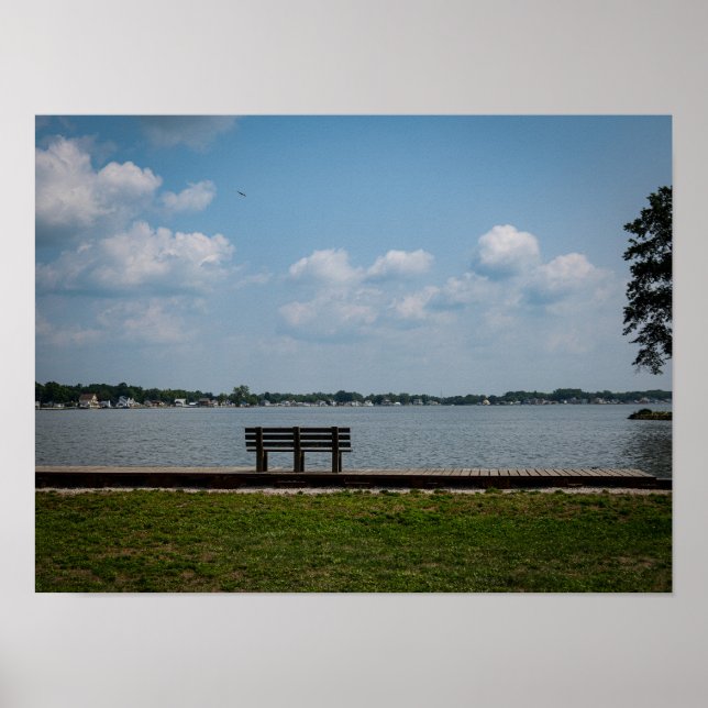 Poster Banco à Beira do Lago (Frente)