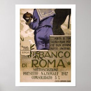 Poster Banco di Roma (branco)