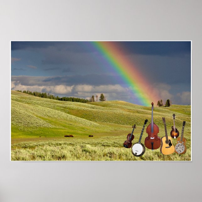 Poster banda BLUEGRASS DE 5 PEÇAS (Frente)