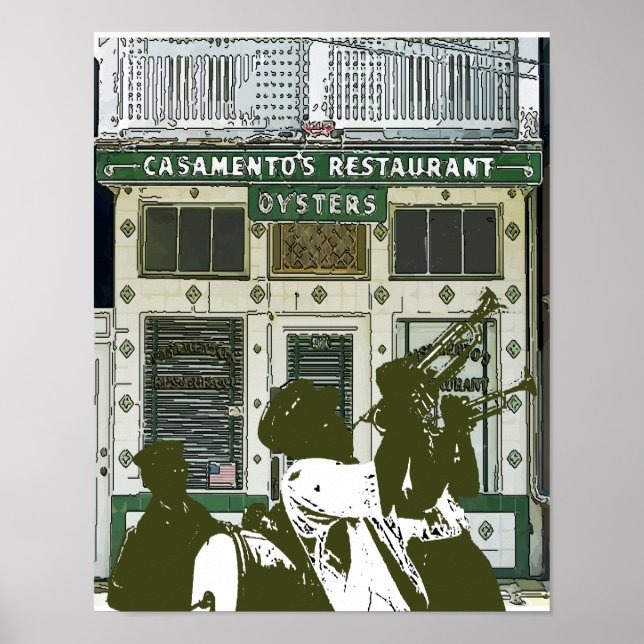 Poster Banda Brass New Orleans Magazine (Frente)