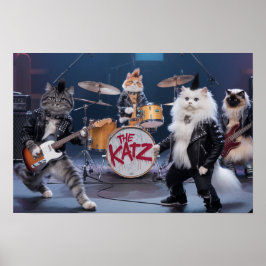 Poster Banda Cat Punk Rock