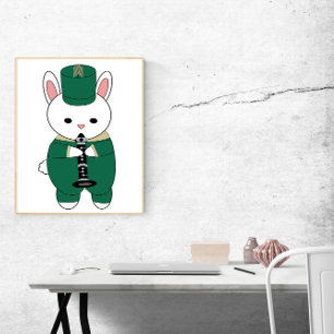 Poster Banda Clarinet Green - Dourado