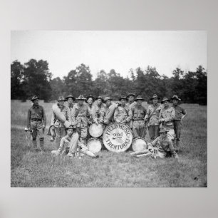 Poster Banda de Field Music, 1925. Foto Antiga