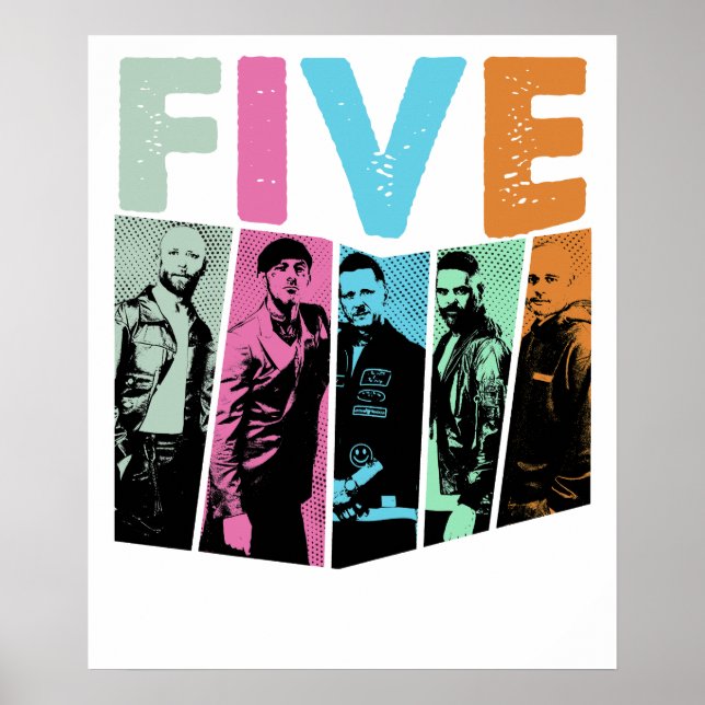 Poster banda de garotos five  (Frente)