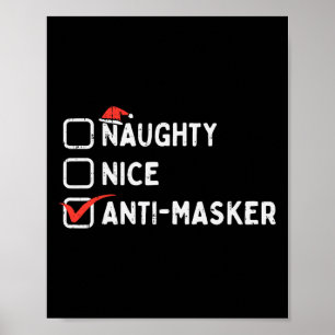 Poster Banda de Natal Engraçado Anti Masker