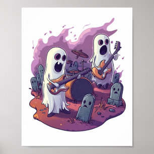 Poster Banda de Rock Fantasma