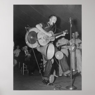 Pôster Banda de um homem só, 1938. Foto antiga