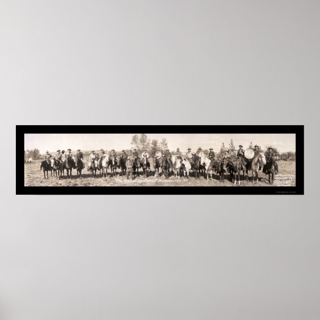 Pôster Banda do Cowboy Oregon Foto 1911 (Frente)