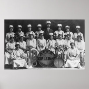 Poster Banda imperial das meninas: 1915