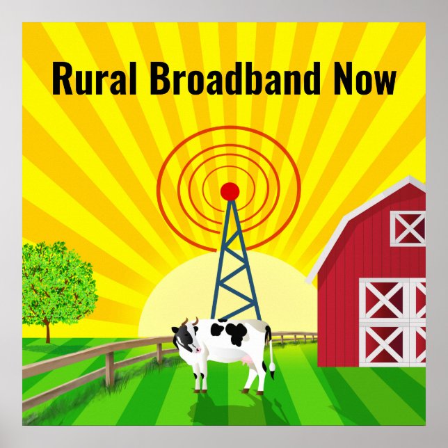 Poster Banda Larga Rural Agora (Frente)