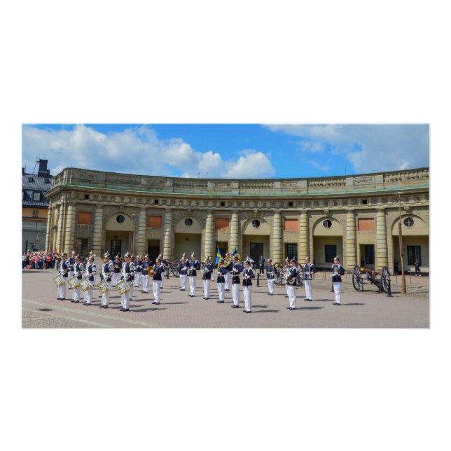 Pôster Banda Real do Exército Sueco, Estocolmo, Suecia (Frente)