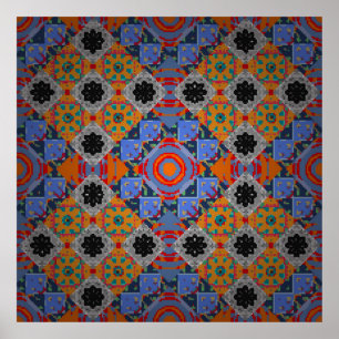 Poster Bandanna shawl, tecido de design de toalha de mesa