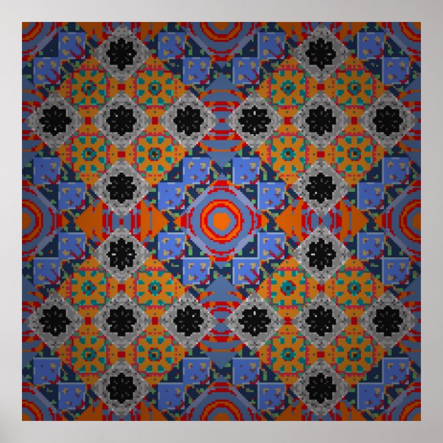 Poster Bandanna shawl, tecido de design de toalha de mesa (Frente)