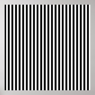 Pôster Bandas brancas e pretas; riscas riscadas