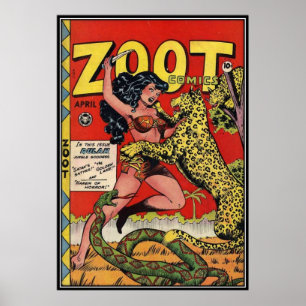 Poster Bandas desenhadas do vintage -