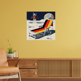 Poster Bandeira alemã engraçada