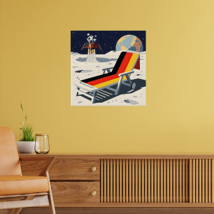 Poster Bandeira alemã engraçada