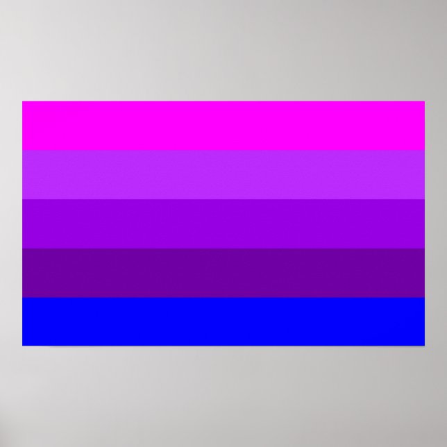 Pôster Bandeira Alternativa do Orgulho Transgênero (Frente)