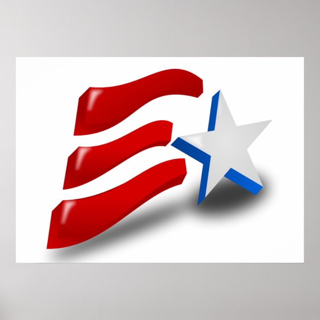 PÔSTER BANDEIRA AMERICANA (Frente)