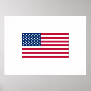 Poster Bandeira americana