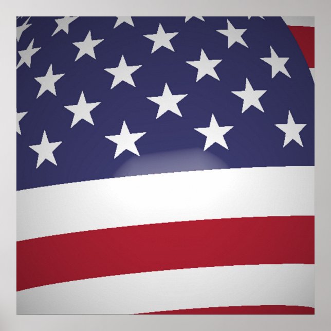 PÔSTER BANDEIRA AMERICANA (Frente)