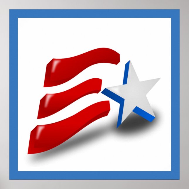 POSTER BANDEIRA AMERICANA (Frente)