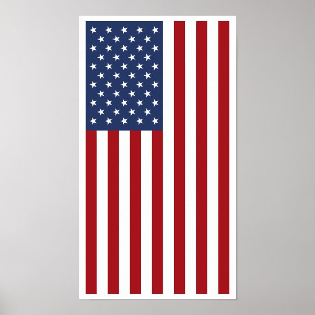 Poster Bandeira Americana (Frente)