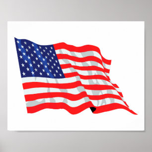 Poster bandeira americana