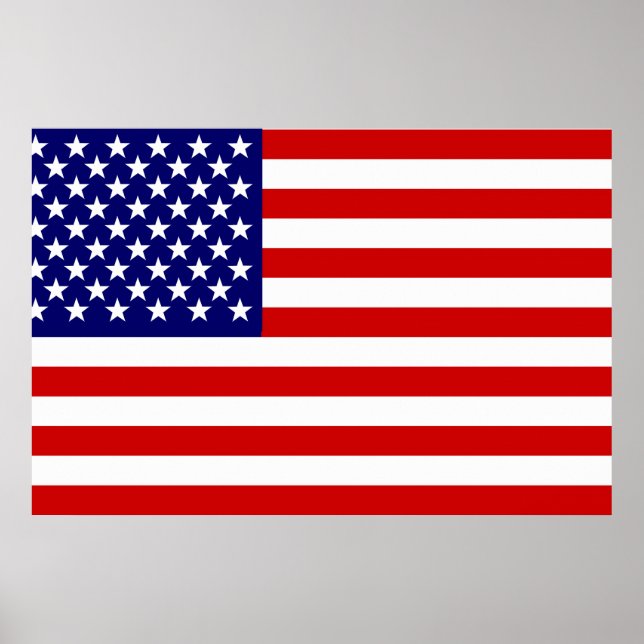 Poster bandeira americana (Frente)