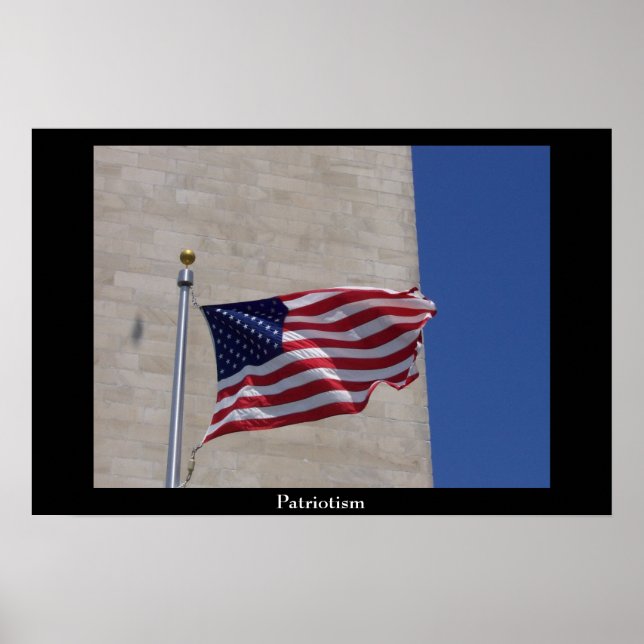 Poster Bandeira Americana (Frente)