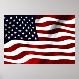 Pôster Bandeira Americana