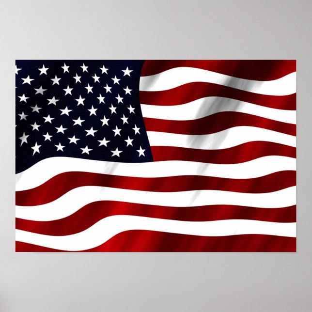 Pôster Bandeira Americana (Frente)
