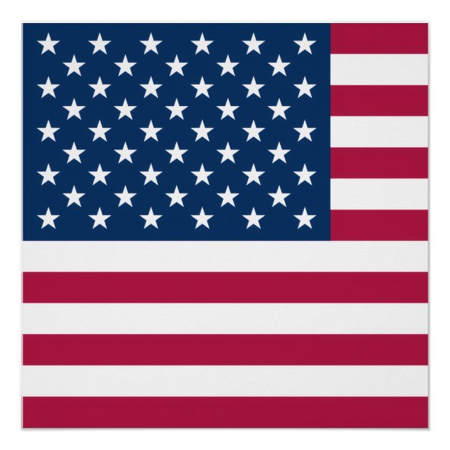 Pôster Bandeira Americana (Frente)