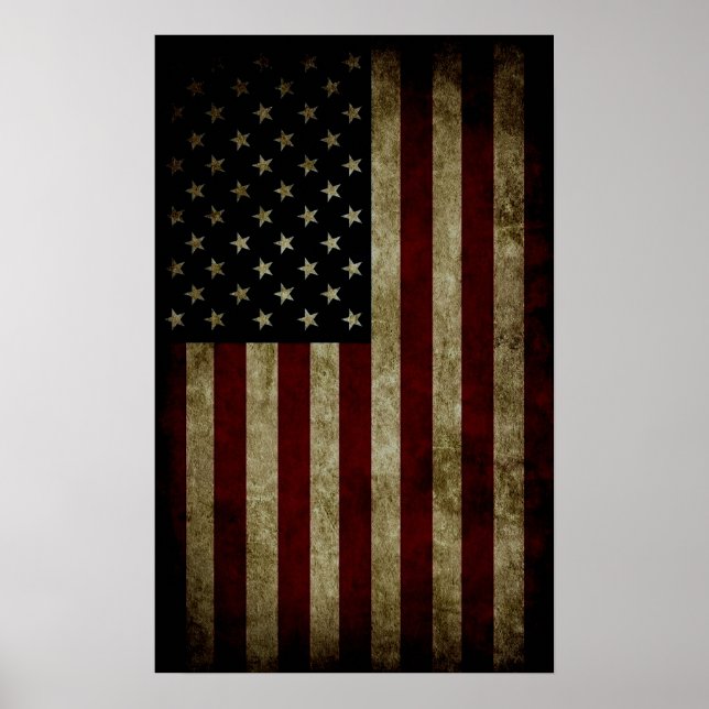 Poster Bandeira Americana (Frente)