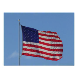 Pôster Bandeira Americana
