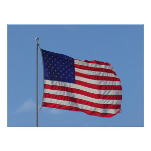 Pôster Bandeira Americana