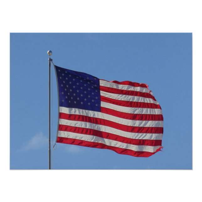 Pôster Bandeira Americana (Frente)