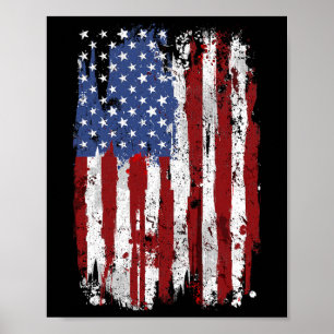Poster Bandeira Americana Bandeira Dos Estados Unidos Da