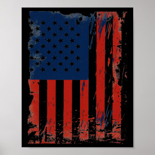 Poster Bandeira Americana Bandeira Dos Estados Unidos Da