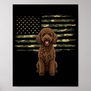 Poster Bandeira americana camuflada odle 4 de julho Cacho