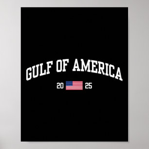 Poster Bandeira Americana Do Golfo Dos Eua No Leste De 20